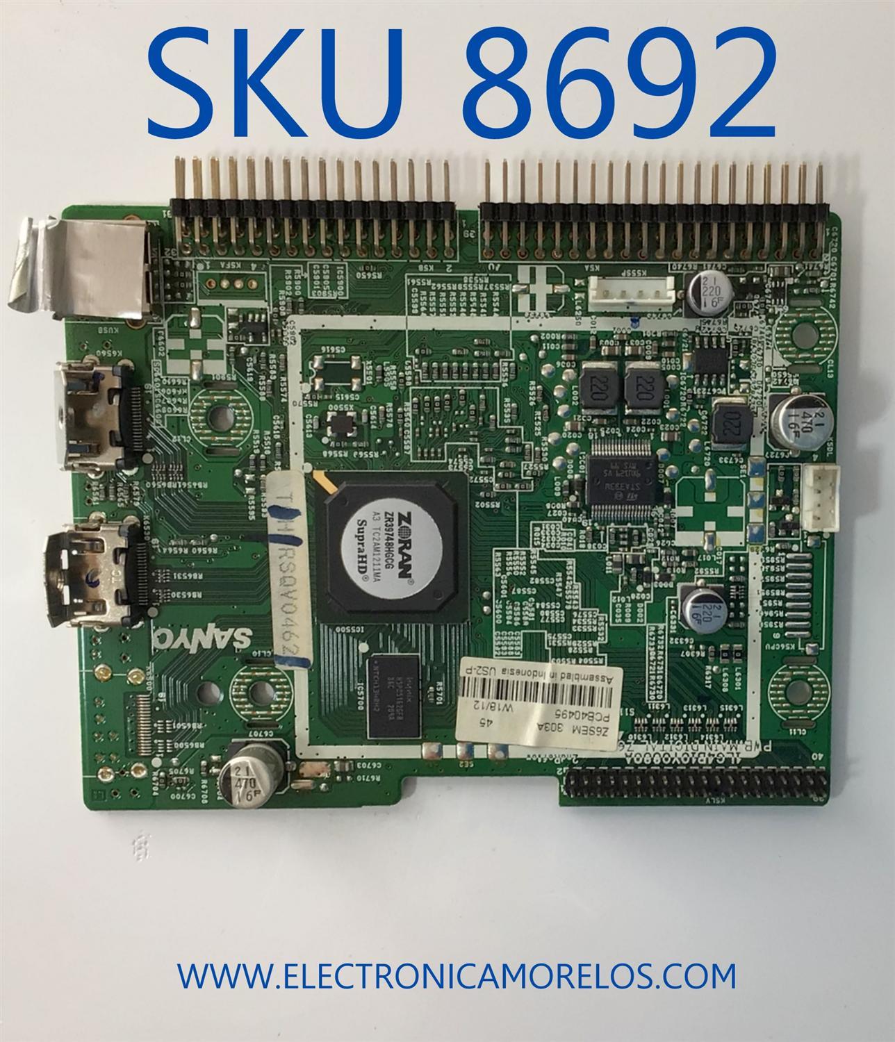 MAIN / SANYO 1LG4B10Y0880A Z6SEM / 1LG4B10Y0880A / Z6SEM / MODELO FVM3982 P39842-01	